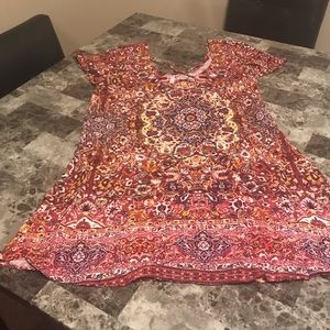 Xhilaration red boho dress